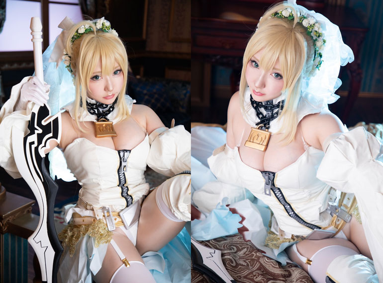 Ảnh Hot 18+ Cosplay Gái Đẹp Cosplay SAKUサク Nero Collection Set.01 Ảnh Hot 18+ Cosplay Gái Đẹp Cosplay SAKUサク Nero Collection Set.01