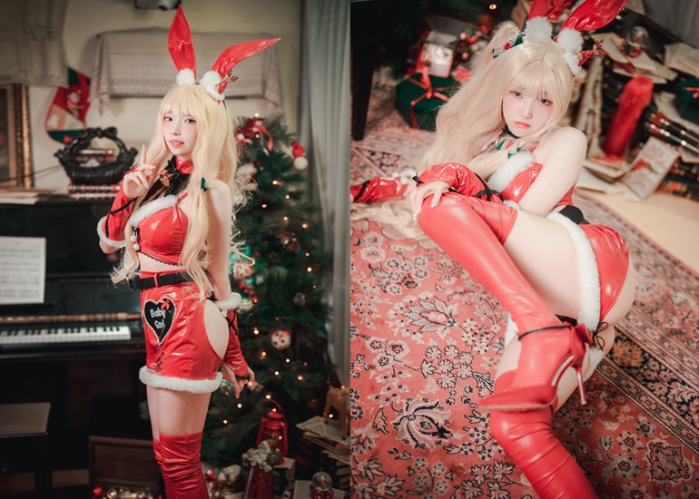 Ảnh Hot 18+ Cosplay G&aacute;i Đẹp Bambi 밤비, [DJAWA] Christmas Special 2021 Set.02