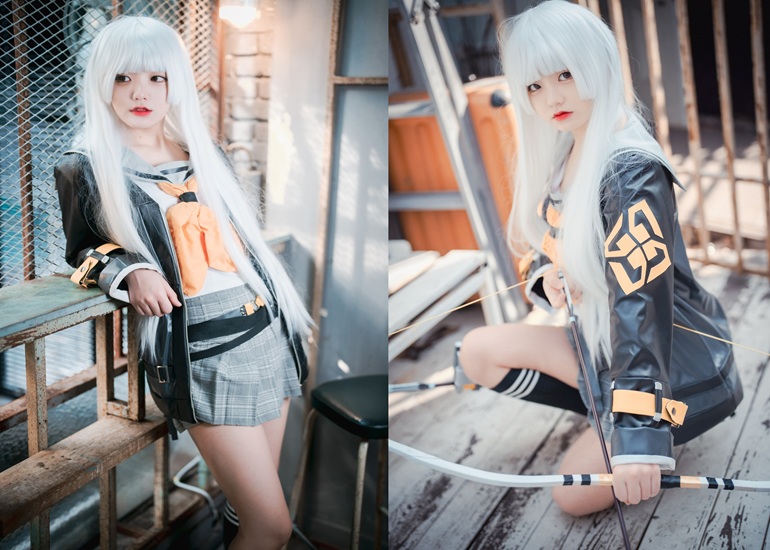 Ảnh Hot 18+ Cosplay G&aacute;i Đẹp Jeong Jenny 정제니, [DJAWA] Eternal Return RIO Black Survival