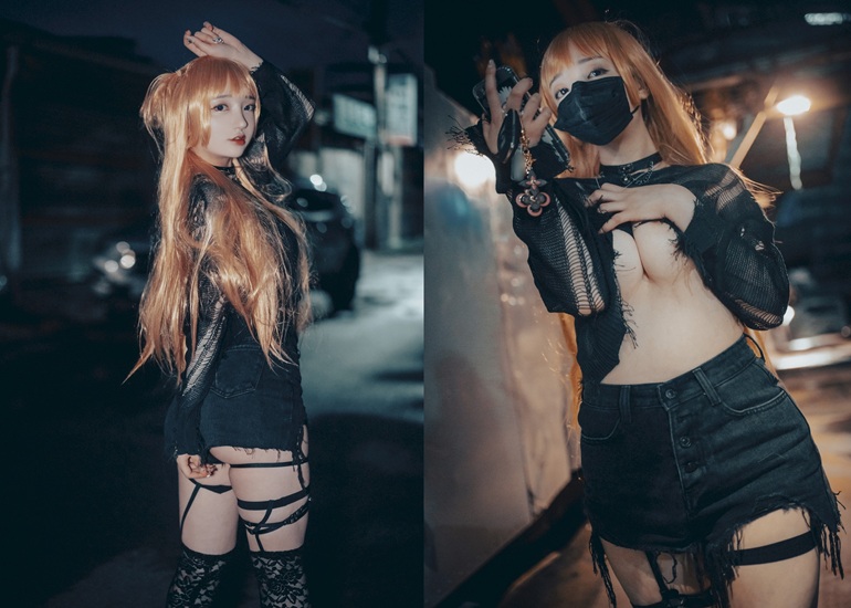 Ảnh Hot 18+ Cosplay G&aacute;i Đẹp Son Yeeun 손예은, [DJAWA] Backout Queen Misa Set.01