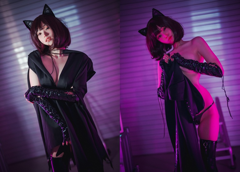 Ảnh Hot 18+ Cosplay G&aacute;i Đẹp Bambi 밤비, [DJAWA] Halloween Nightmare Set.02