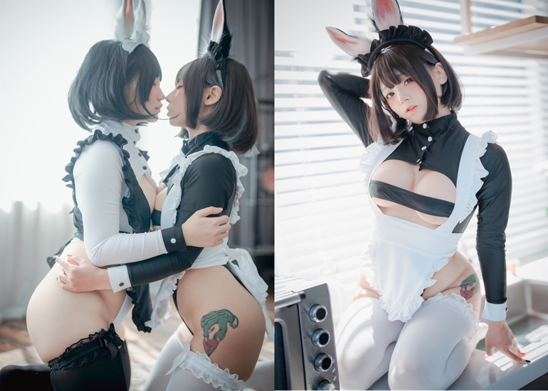 Ảnh Hot 18+ Cosplay G&aacute;i Đẹp Mimmi 밈미, Maruemon 마루에몽, [DJAWA] Maid Mansion W&sup2; Set.01