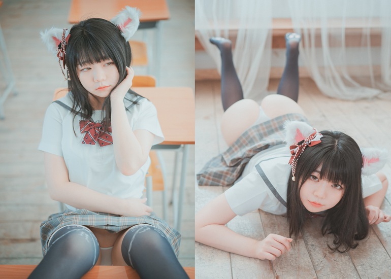 Ảnh Sexy G&aacute;i Đẹp Pian 피안화, DJAWA &lsquo;Cat girl does not take classes&rsquo;