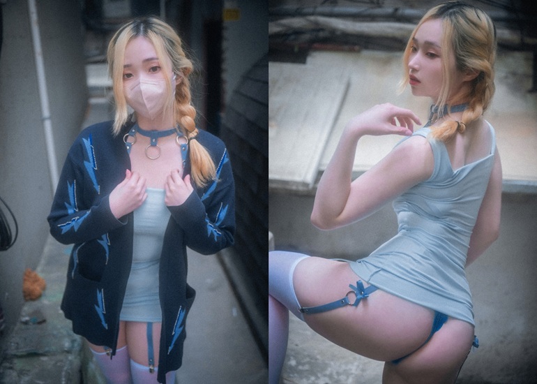 Ảnh Sexy G&aacute;i Đẹp Bambi 밤비, [BLUECAKE] Purity Set.01
