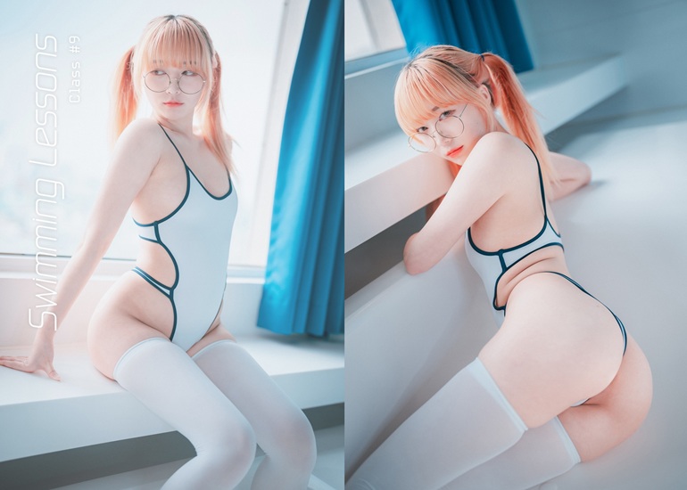 Ảnh Sexy G&aacute;i Đẹp Parkhaag 박하악, [DJAWA] Swimming Lessons #9 Set.01
