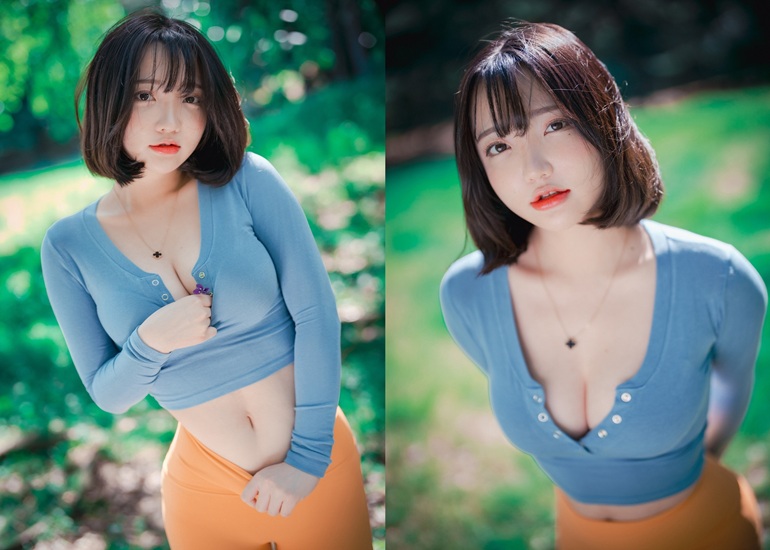 Ảnh Sexy G&aacute;i Đẹp Son Yeeun 손예은, [DJAWA] Naughty Trekking Set.01