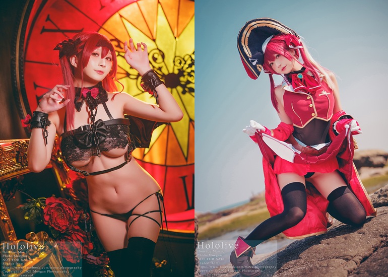 Ảnh Hot 18+ Cosplay G&aacute;i Đẹp [小律 Ritsu] 宝鐘マリン (ホロライブ)