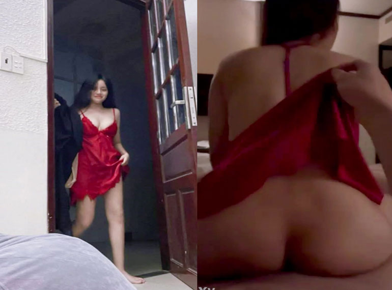 Clip Nóng 18+  Bà Chị Họ Mặc Váy Đỏ Vác Bím Qua Đụ