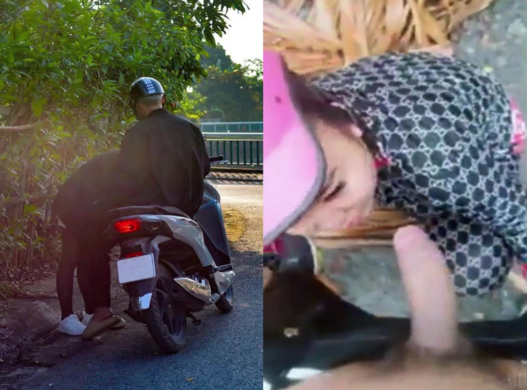Clip Nóng 18+ Em Người Yêu Đòi Bú Cặc Trên Xe Máy Ngoài Trời