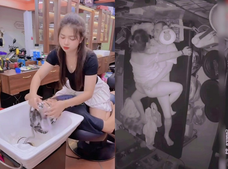 Clip Nóng 18+ Thanh Niên Chịch Luôn Bà Chủ Ở Tiệm Gội Đầu