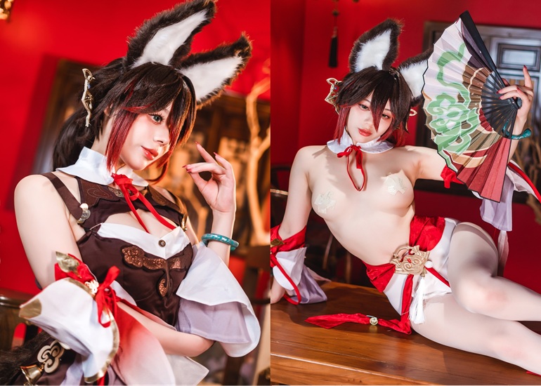 Ảnh Hot 18+ Cosplay Gái Đẹp Cosplay 九言 停云 Tingyun Set.02