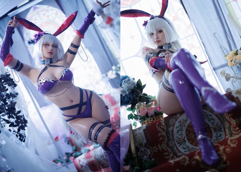 Ảnh Hot 18+ Cosplay G&aacute;i Đẹp Cosplay Cien恩恩 黑贞兔女郎泳装