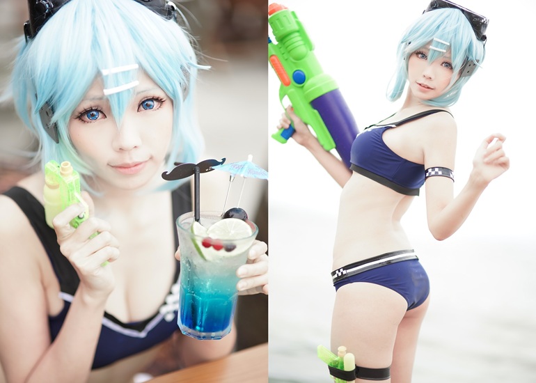 Ảnh Hot 18+ Cosplay G&aacute;i Đẹp Cosplay ElyEE子 诗乃海边