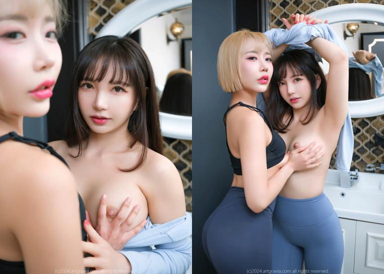 Ảnh Khỏa Th&acirc;n 18+ G&aacute;i Đẹp Ahe 아해, Rua 루아, ArtGravia Vol.660 Photobook Set.01