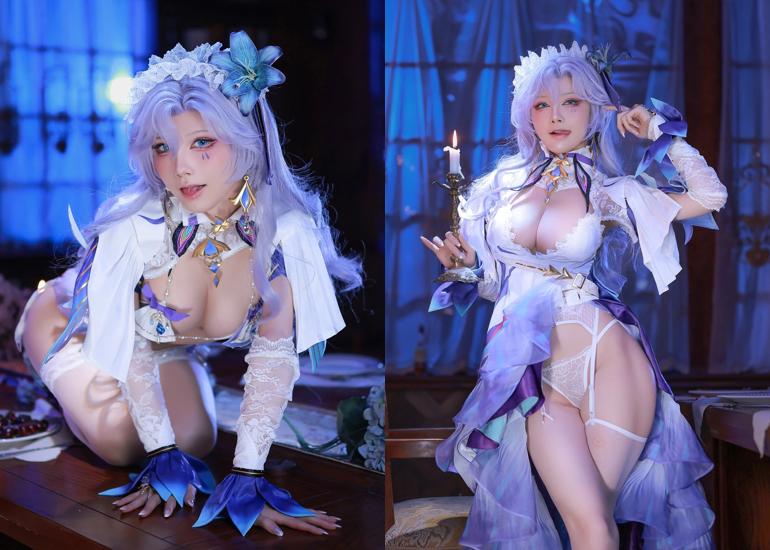 Ảnh Hot 18+ Cosplay Gái Đẹp Cosplay 水淼Aqua – 鳴潮 カンタレラ Cantarella Set.01