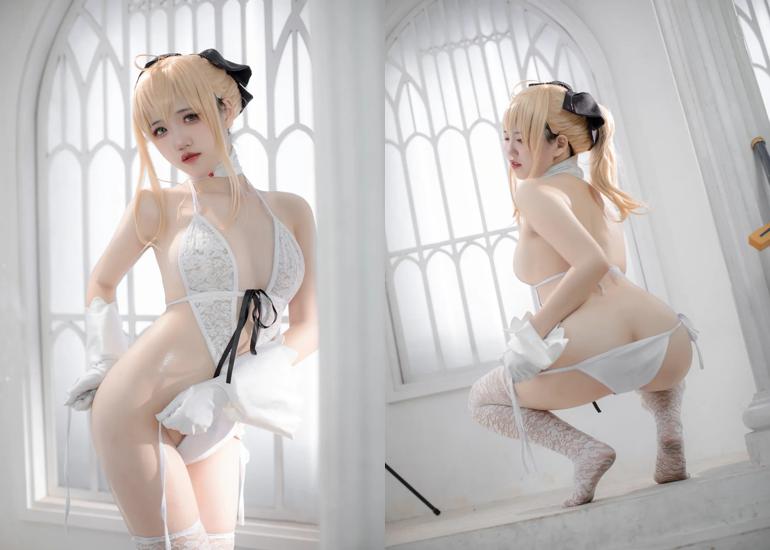 Ảnh Hot 18+ Cosplay G&aacute;i Đẹp Cosplay 阿薰kaOri &ndash; FGO 白Saber