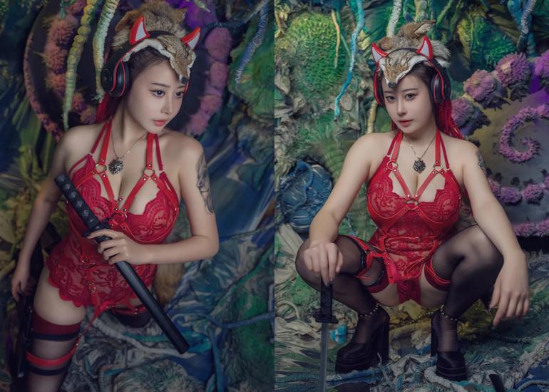 Ảnh Hot 18+ Cosplay Gái Đẹp Cosplay 奈汐酱nice – 猎狼女
